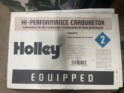 HOLLEY 4160C UNIVERSAL 600 POLISHED 0-80457S HIGH PERFORMANCE CARBURETOR (NEW IN BOX)