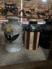 PAINTED PATRIOTIC FINISH MILK CANS