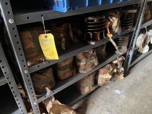 ASSORTED PIPING PIECES (3 SHELVES)