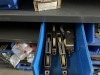 BINS ASSORTED SLIDING DOOR ROLLERS, SELF TAPPING SCREWS, DOOR LOCK STRIKES, ETC (CONTENTS OF SHELVING UNIT) - 3