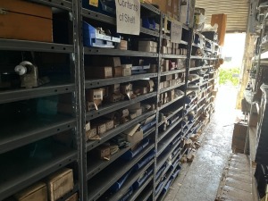 BINS, BOXES & PIECES - ASSORTED HINGES, ETC