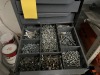 DRAWERS ASSORTED SCREWS, NUTS, WASHERS, ETC - INCLUDES CABINET - 5