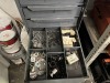 DRAWERS ASSORTED SCREWS, NUTS, WASHERS, ETC - INCLUDES CABINET - 8