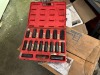 ASSORTED PIECES - 10-PIECE 1/2'' DRIVE SOCKET SET / NAPA 16-PIECE 1/2'' DRIVE SOCKET SET (MISSING 1 PIECE) / NAPA 16-PIECE METRIC 1/2'' DRIVE SOCKET SET - 4