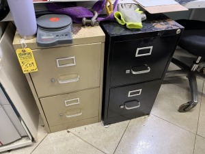 FILE CABINETS WITH 2 DRAWERS