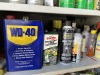 LOT STARTING FLUID, WD40, CONTACT CLEANER, ETC (CONTENTS OF CABINET) - 2