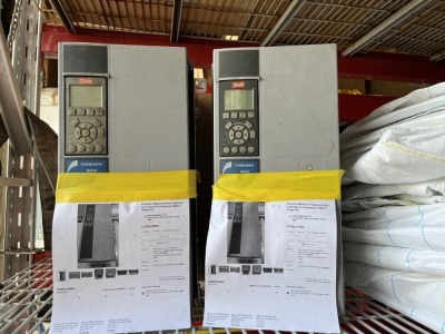 DANFOSS 13183576 INVERTER & DRIVE CONTROLLER FOR COMPRESSOR - 480V / 19A / 3 PHASE (EBAY PRICE $2,500 EACH)