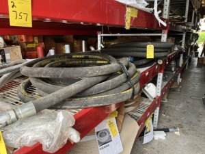 ASSORTED HYDRAULIC HOSES - LINKBELT OEM A230156, 100R2AT, SEMPERIT SM40, ETC