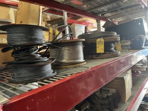 ASSORTED SIZE CABLE ON SPOOLS (MIDDLE LEFT MIDDLE)