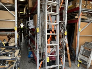 SECTIONS PALLET RACKING - 18- 5' STACKED UPRIGHTS / 64- 7.5' BEAMS / 64 GRIDS (ROW 2 / MIDDLE ROW)