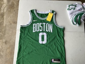 BASKETBALL JERSEY - BOSTON CELTICS / TATUM / 0 - SIZE XL - GREEN & WHITE