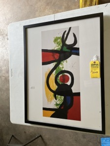 FRAMED ARTWORK - ABSTRACT LOVE - 33''H x 24''W