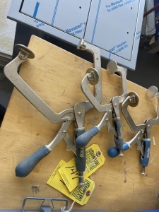 KREG ADJUSTABLE VISE GRIP TYPE CLAMPS (GOOD CONDITION)