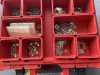 MILWAUKEE PACKOUTS WITH CONTENTS - PICTURE HOOKS, SHELF HOLDERS, #8 WACKER HEAD & SELF-TAPPING SCREWS - 2