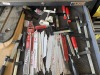 LOT CONTENTS OF DRAWER - 9- ASSORTED CLAMPS / 37- MILWAUKEE & TORCH SAWZALL BLADES (MOSTLY NEW) - 2