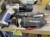 ASSORTED PNEUMATIC TOOLS - HUSKY H4220 1/4'' DIE GRINDER / WORTH DRS3/8 3/8'' RATCHET / KOBALT LGA-1230 3/8'' REVERSIBLE DRILL