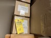 BOXES ASSORTED WASHER & DRYER PARTS - WE3X77 (COVER), 5300165317 (PUMPS), WE03X25314 (BEARINGS), ETC - 3