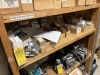 ASSORTED PARTS (MOSTLY GAS RANGE) - 02500044 (SWITCH), F122-0323 (BURNER ASSEMBLY), 3204267 (THERMOSTAT), ETC