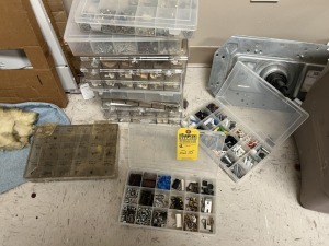 PLASTIC PARTS BINS ASSORTED HARDWARE