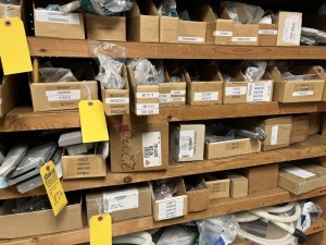 BOXES ASSORTED DISHWASHER WATER VALVES, SPRAY TUBES & MORE