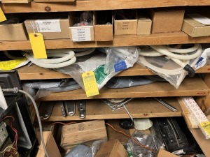 ASSORTED DISHWASHER DRAIN HOSES & MORE (2 SHELVES)