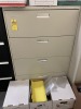 ASSORTED LATERAL FILE CABINETS - 1- WITH 2 DRAWERS / 2- WITH 4 DRAWERS