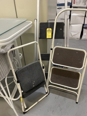 ASSORTED STEP STOOLS - 2- 2' / 1- 3'