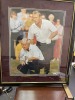 FRAMED PICTURE - SIGNED ARNOLD PALMER & JACK NIKLAUS - 28x24 - COA ON BACK