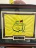 FRAMED BANNER 2001 MASTERS - SIGNED RAY FLOYD (1976 MASTERS CHAMPION) - 24x28