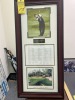 FRAMED PICTURES & SCHEDULE - AUGUSTA NATIONAL #13 - SIGNED ADAM SCOTT (2008 MASTERS) - 36x17