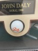 FRAMED SHADOW BOX - JOHN DALY - DORAL 1999 - 24x17 - 2