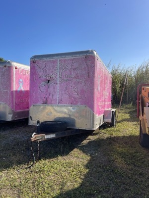 2013 PEMCO ENCLOSED TRAILER - VIN #1P9UE1221DH656308 - 7x12 (BODY & INTERIOR ROUGH CONDITION) ***TITLED ASSET***ADDITIONAL FEES APPLY FOR TRANSFER TITLE/TAG***