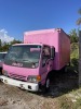 2004 ISUZU NPR-HD BOX TRUCK - VIN #4KLC4B1U64J803300 - 14' BOX - 309,476 MILES ON ODOMETER (NOT RUNNING / DRIVER SIDE REAR TAIL LIGHT LENS BROKEN / DRIVER SIDE TOP CORNER OF BOX TORN / WOOD FLOORING ROTTING IN REAR / SEATS TORN / FRONT RUNNING LIGHTS ON B - 2