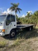 2002 ISUZU NPR-HD BOX TRUCK - VIN #JALC4B14327001635 - CHASSIS ONLY - 166,631 MILES ON ODOMETER (STARTS / RUNS / NO BOX - BOX HAS BEEN CUT OFF LEAVING DECK ONLY / WINDSHIELD CRACKED / DAMAGE TO FRONT / MISSING PASSENGER DOOR PANEL / SEATS TORN) ***TITLED - 2