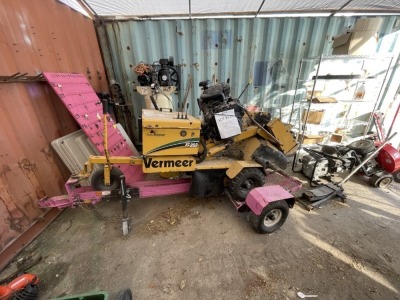 2007 VERMEER SC252 STUMP CUTTER - VIN #1VRN071F281012996 (STARTS / RUNS / TRAILER NOT INCLUDED - LOT #107) ***TITLED ASSET***ADDITIONAL FEES APPLY FOR TRANSFER TITLE/TAG***