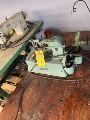 REECE 32-BH SEWING MACHINE WITH TABLE & MOTOR