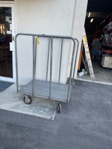 ROLLING CART WITH SIDE RAILS