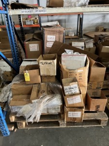 BOXES ASSORTED GASKETS, SCREWS, WASHERS, PINS, ETC