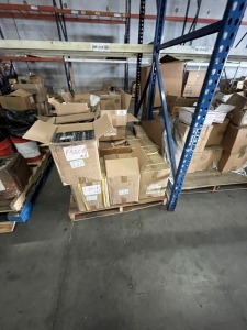 BOXES ASSORTED STARTER PARTS, RELAY FLASHER SWITCHES, FANS, ETC (APPROXIMATELY 400 RELAYS PER BOX))