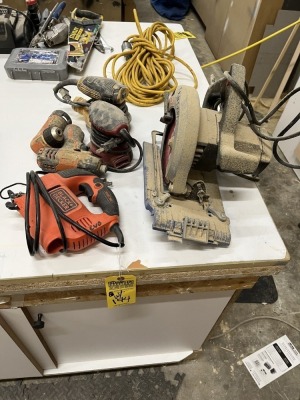 ASSORTED POWER TOOLS - RIDGID / DEWALT / SKIL / BLACK & DECKER