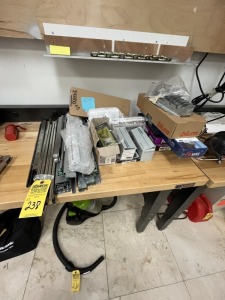 BOXES / LOOSE ASSORTED HARDWARE - DRAWER SLIDES, DOOR OPENERS, ETC