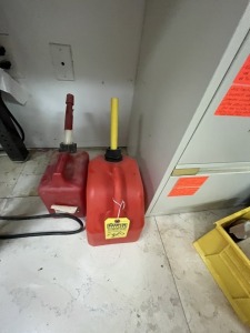ASSORTED GAS CANS - 1 GALLON / 2.5 GALLON