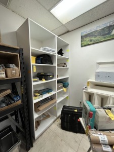 WOOD SHELVING UNITS