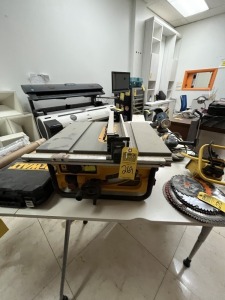 DEWALT DWE7480 PORTABLE TABLE SAW
