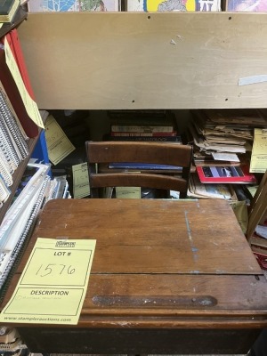 ANTIQUE SCHOOL DESK