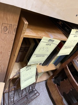 WOOD SHELVING UNIT