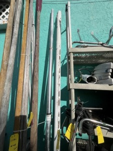 WOOD SAILBOAT BOOM / STAINLESS STEEL SAILBOAT BOOM