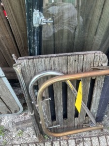 ASSORTED PIECES - TEAK SWIM PLATFORM / WINDOW / HATCH / OTHER