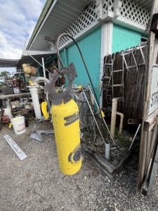SCUBA TANK BELL ON STAND