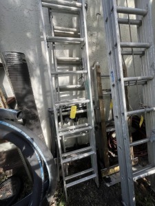 ASSORTED ALUMINUM LADDERS